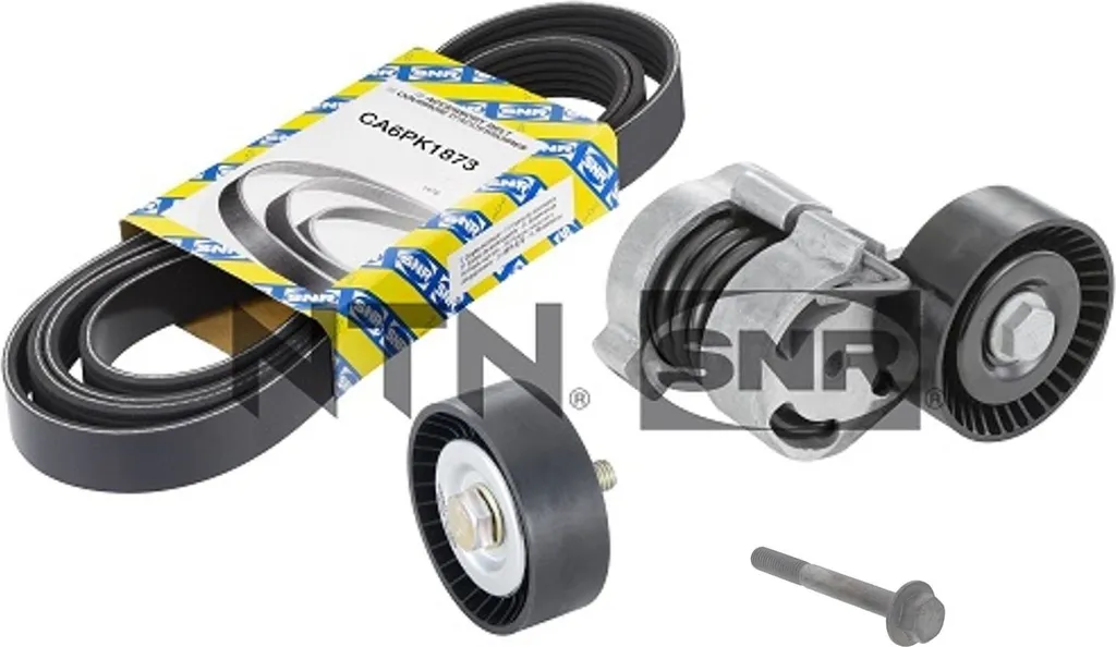 Kit courroie d'accessoires striée SNR pour BMW Série 1, 3, 5 et X1 X3