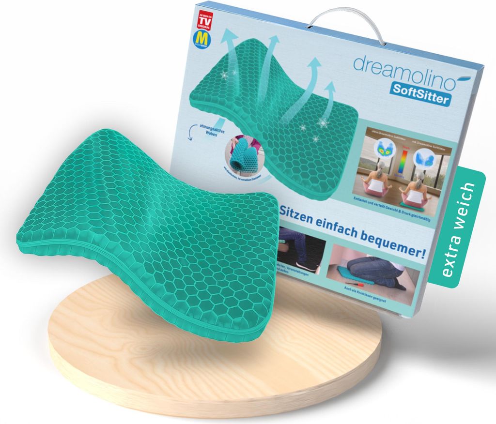 Dreamolino SoftSitter Sitzkissen – ergonomisch & mit Produktbild 