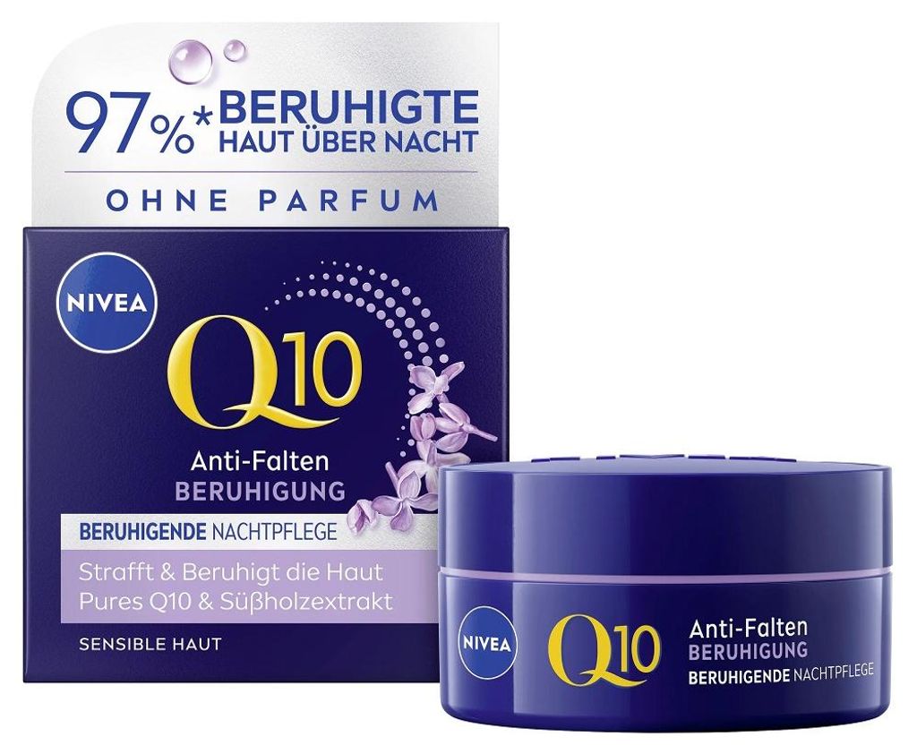 NIVEA Q10 Anti-Falten Power Sensitive Nachtpflege 50ml