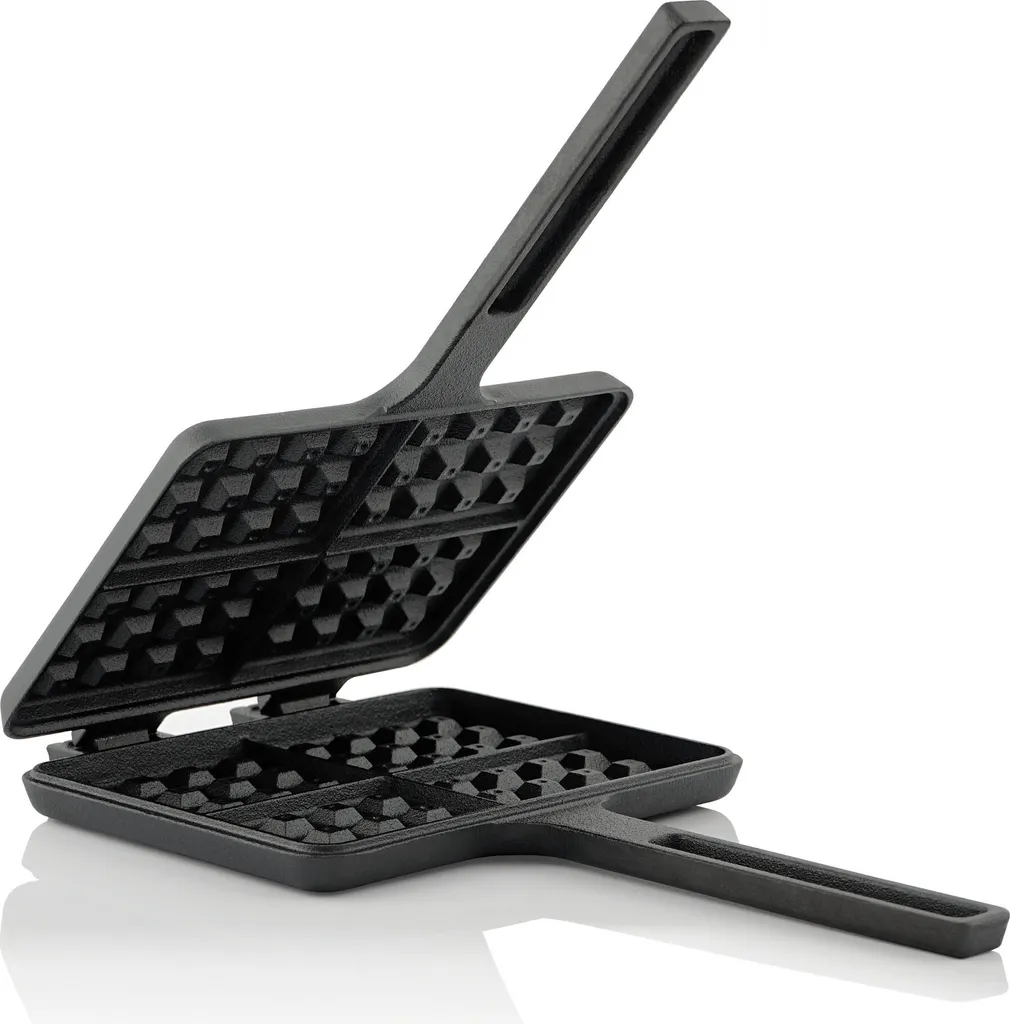 Ferro per Waffle in Ghisa Nera BBQ-Toro: Tradizione in Cucina