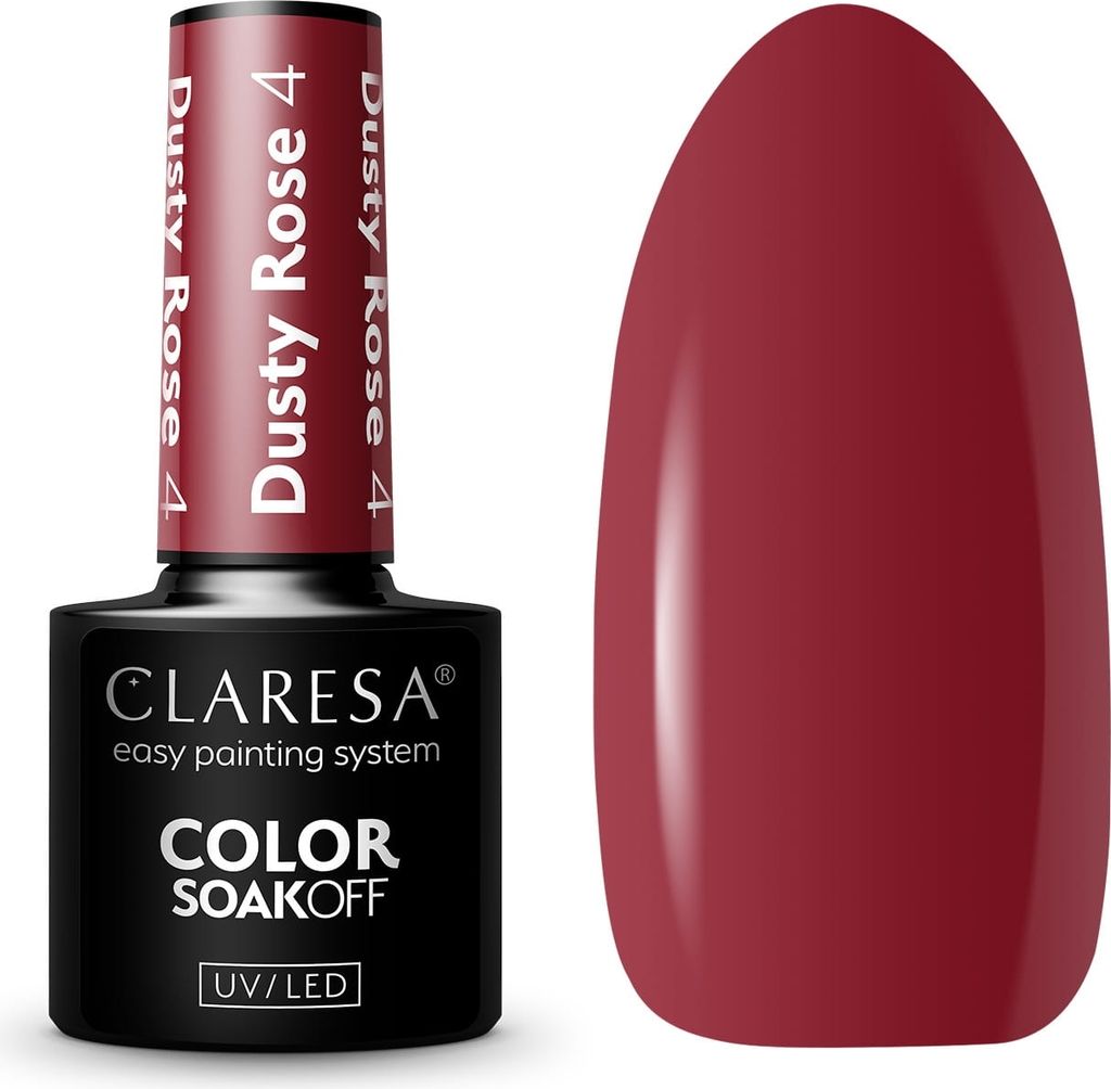 Esmalte de uñas híbrido Claresa, color rosa empolvado, 4 - Imagen del producto 