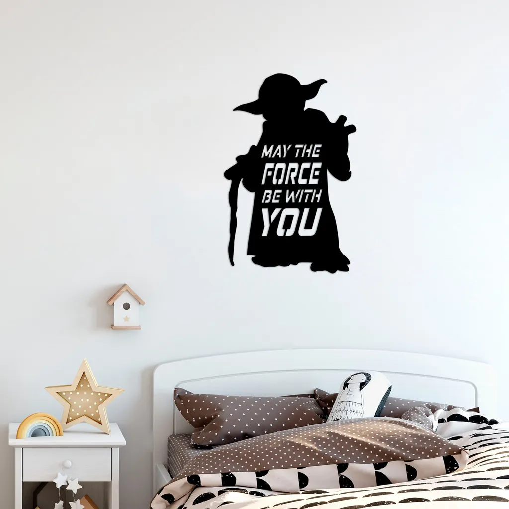 Wallity May-TNL1113: Pannello Decorativo Metallo Nero 33x50