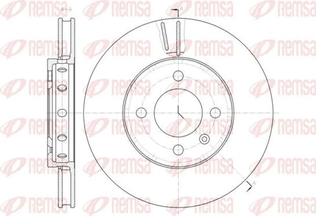 Disque de frein avant ventilé pour Seat Mii Skoda Citigo et VW UP 1.0