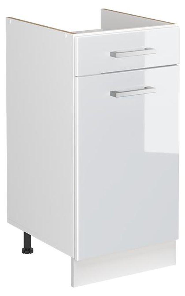 Spülenunterschrank Vicco R-Line Weiß Hochglanz/Weiß 40 cm Produktbild 