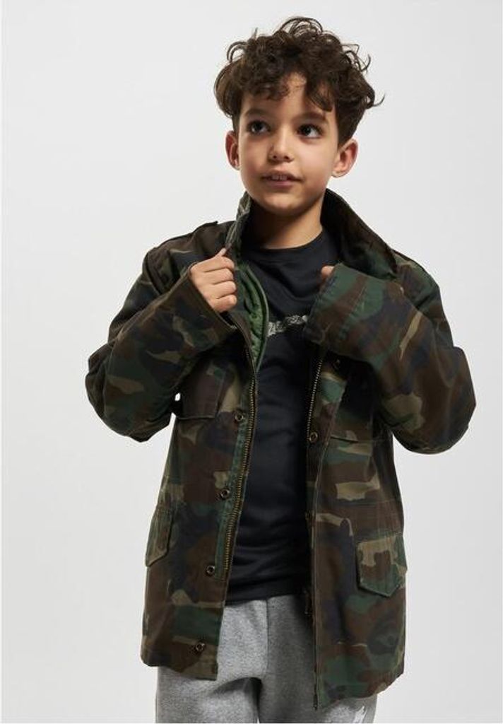 Dětská bunda Brandit Kids M65 Standard Jacket woodland - Obrázek produktu 