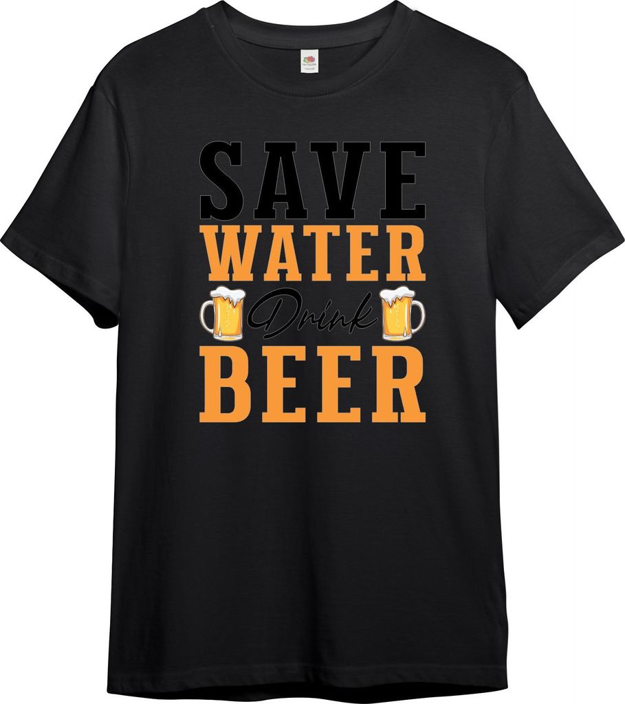 PAULGOS Herren T-Shirt "Save Water drink Beer"