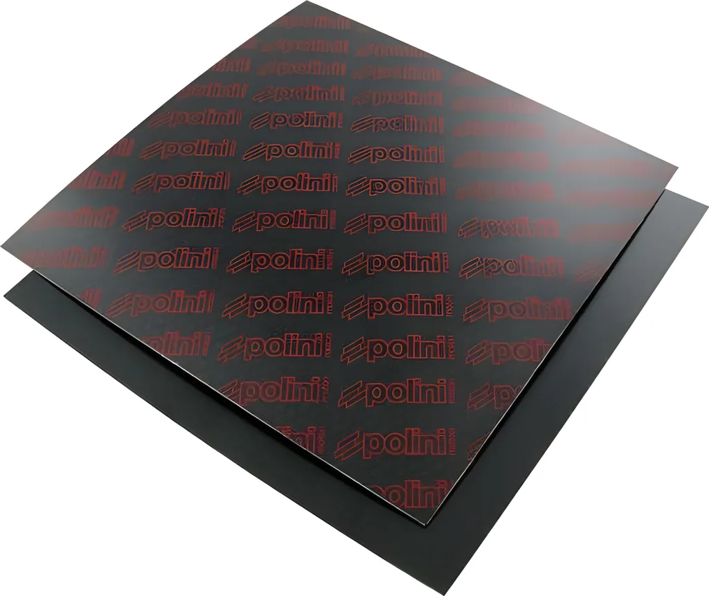 Feuille de Carbone Polini 110x110mm Épaisseur 0,45mm Rouge pour Clapet
