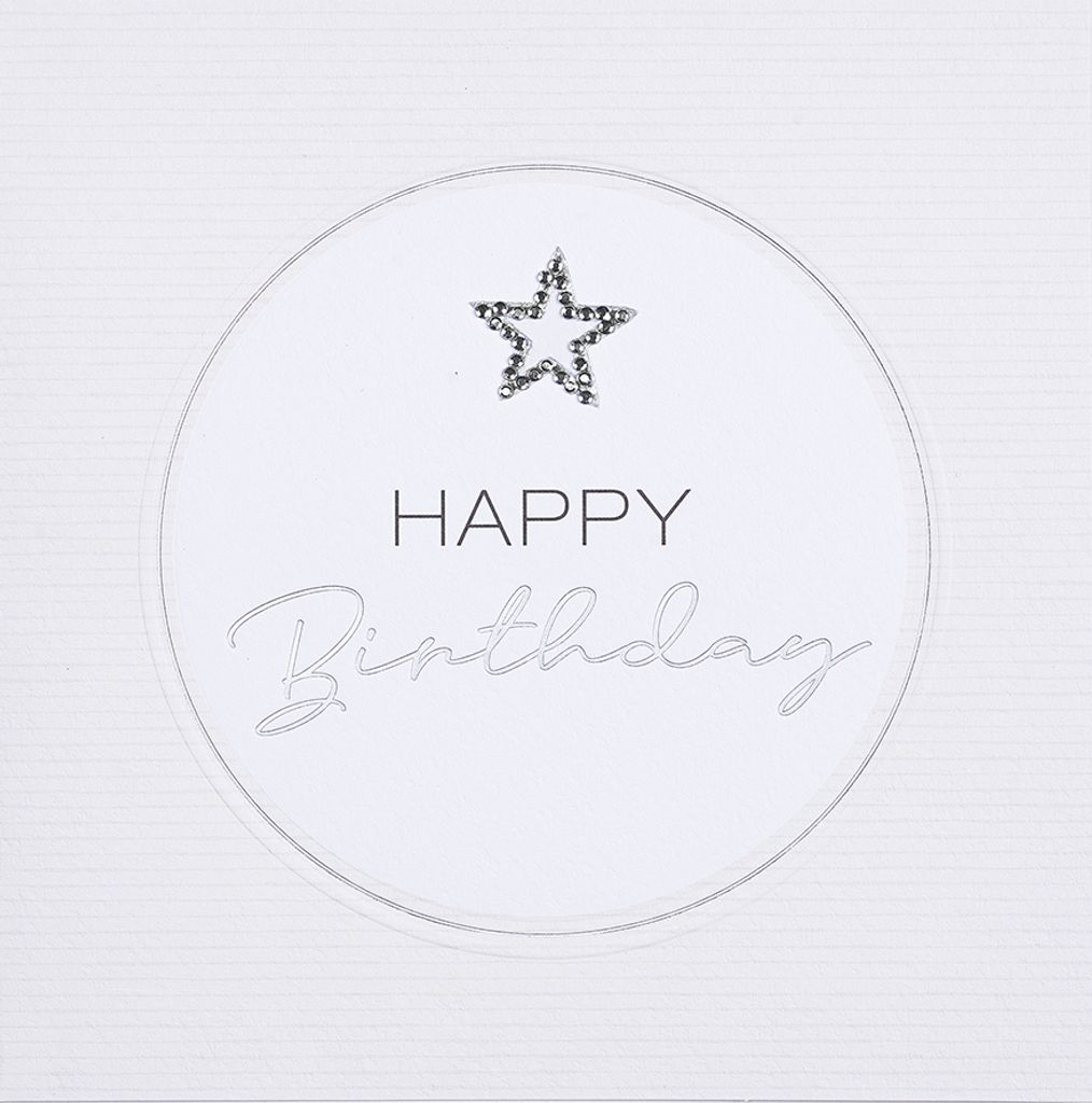 GEBURTSTAG Happy Birthday Serie Diamond Glückwunschkarte im Format