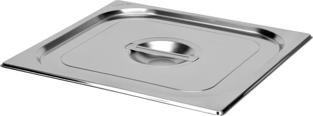 Contenitore gastro, contenitore per ristorazione con coperchio in acciaio inox GN 2/3 354x325mm