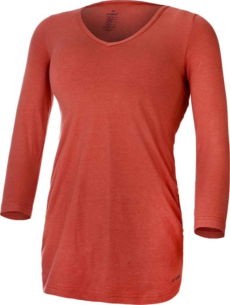 Damen T-Shirt plissiert 3/4 Ärmel dünn Outlast® - Produktbild 