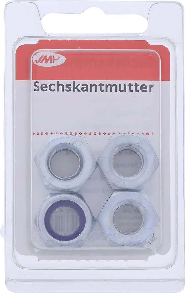 Sechskantmuttern JMP verzinkt M10 DIN985 4 Stück