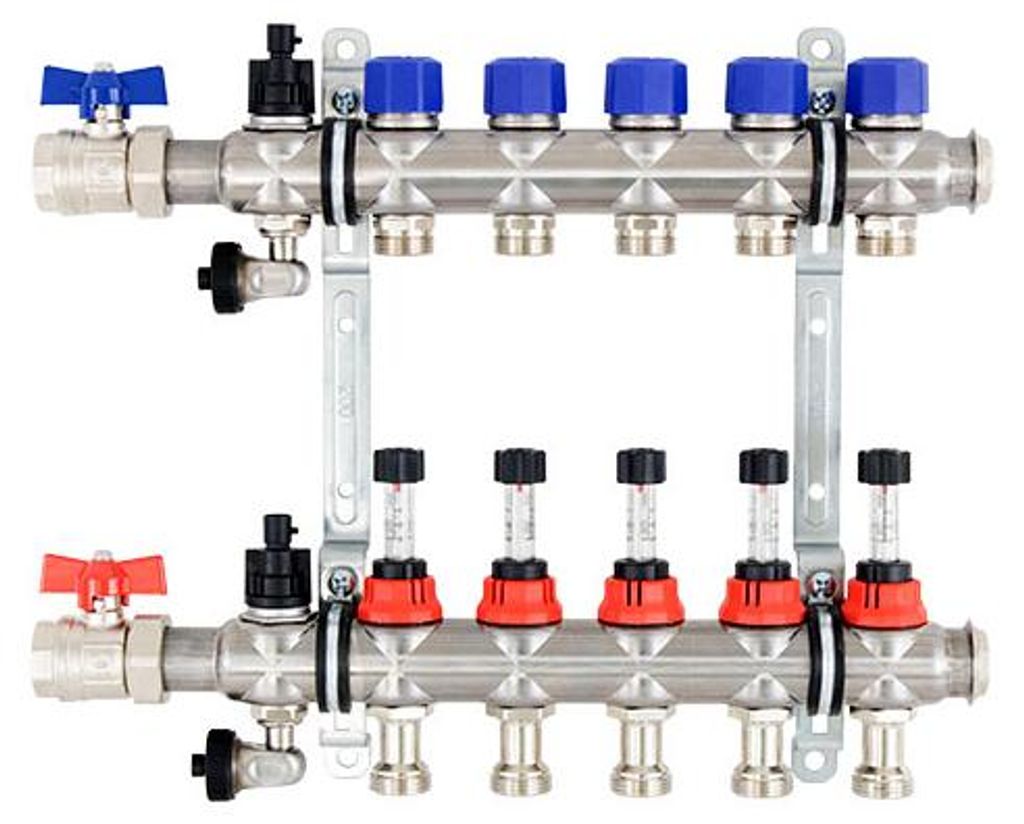 Strawa FB-Anschlussverteiler e-class 63 mit SFEE, mit 3/4''KH 12 Heizkreise