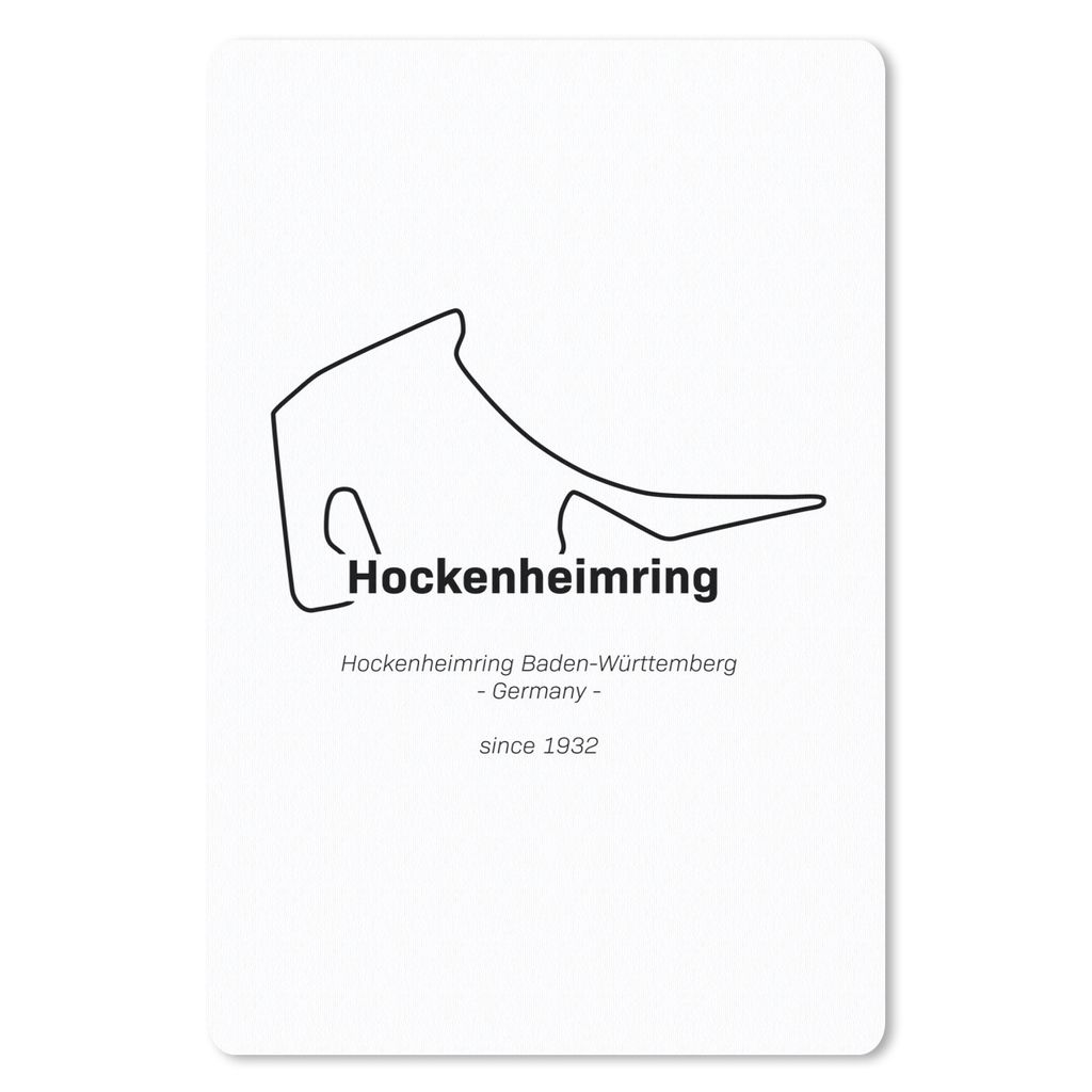 MuchoWow Mauspad Mousepad Formel 1 - Deutschland - Rennstrecke 18x27 cm - Mousepads - Maus Mat - Pad - Mausunterlage