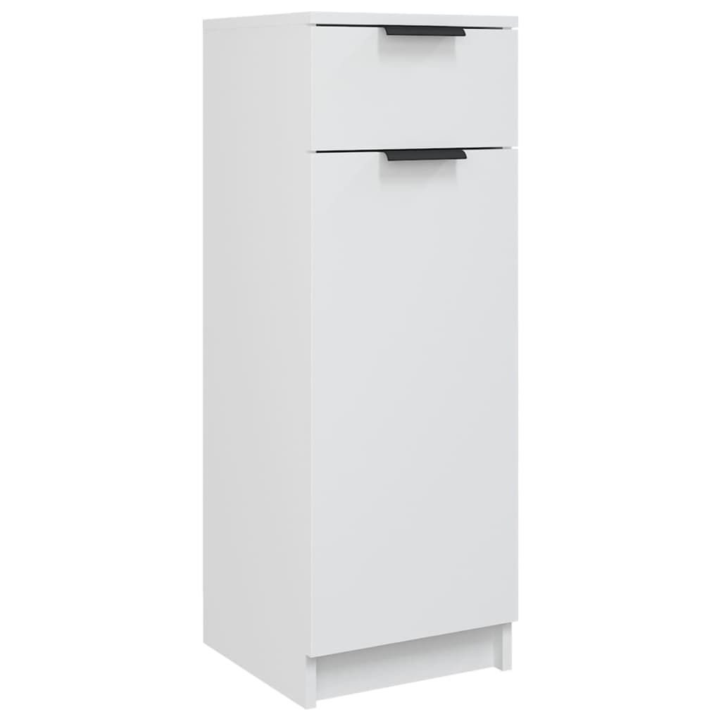 vidaXL Kúpeľňová skrinka biela 32x33,5x90 cm Materiál na Obrázok produktu 