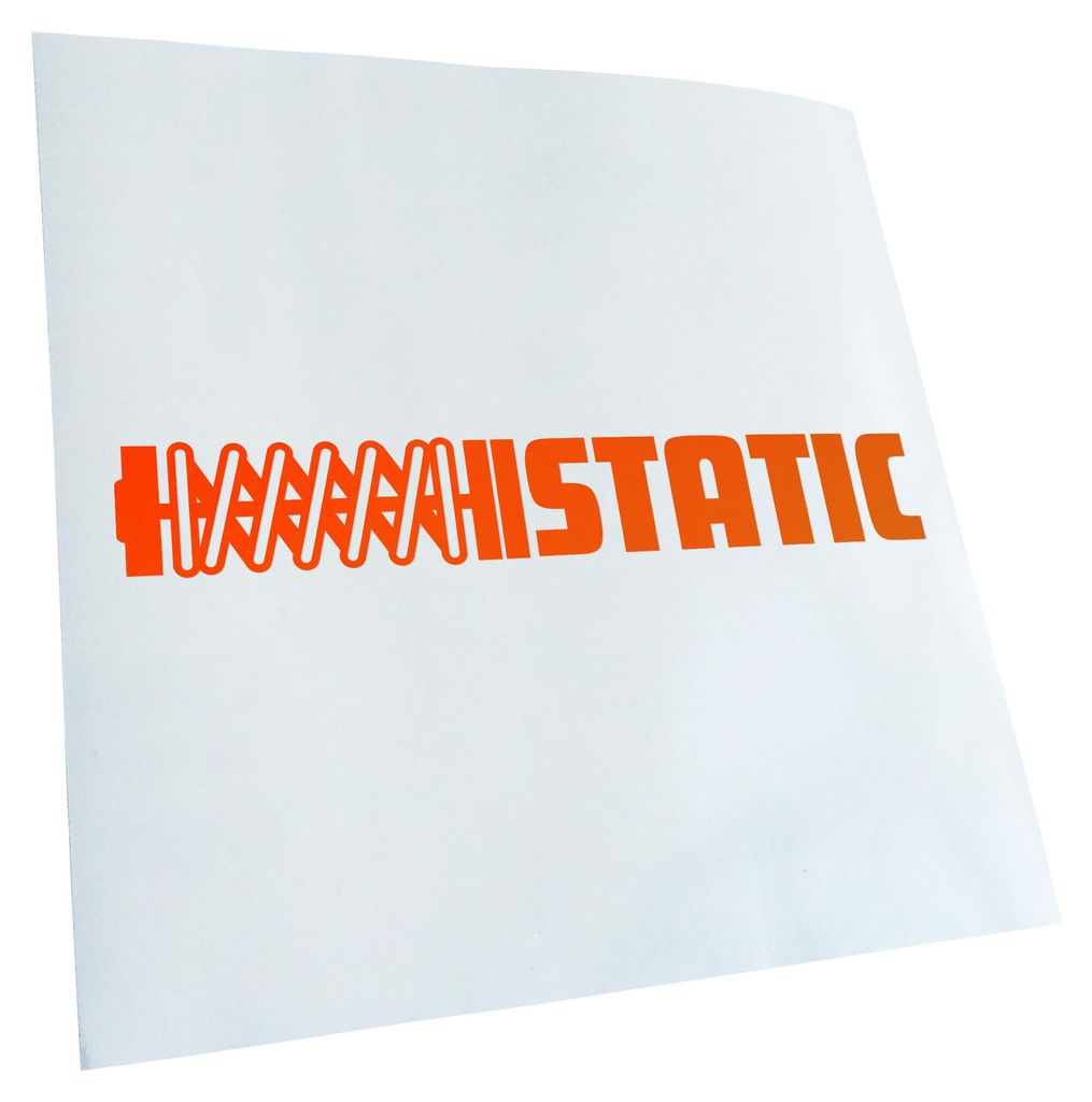 Kiwistar - Autoaufkleber - neonorange - 40 x 6 cm - Static - Heckscheibenaufkleber - Aufkleber für Auto Kfz Fahrrad, LKW, Truck Mofa