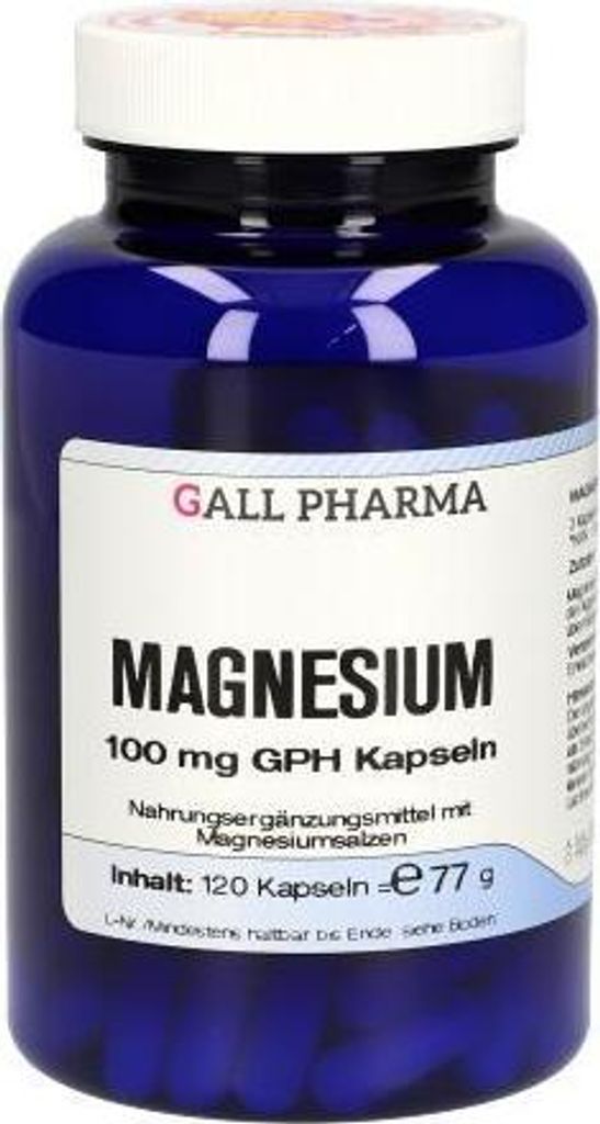 MAGNESIUM 100mg Kapseln, 120 St. Kapseln Produktbild 