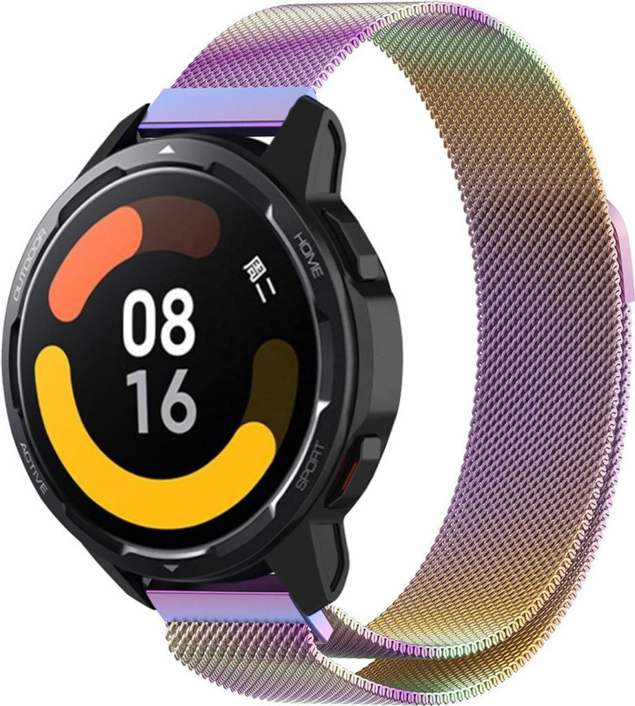 Strap-it Milanese Armband - Kompatibel mit Xiaomi Watch S1 Armband Ersatzarmband Edelstahl - Armband mit Magnetverschluss - Hochwertiges Material -...