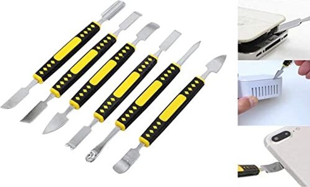 6 Stück tragbare Handy Demontage Werkzeug Set Metall Hebeleisen Werkzeug Elektronik Reparatur Werkzeug für Tablets Laptop Elektronik Gerät