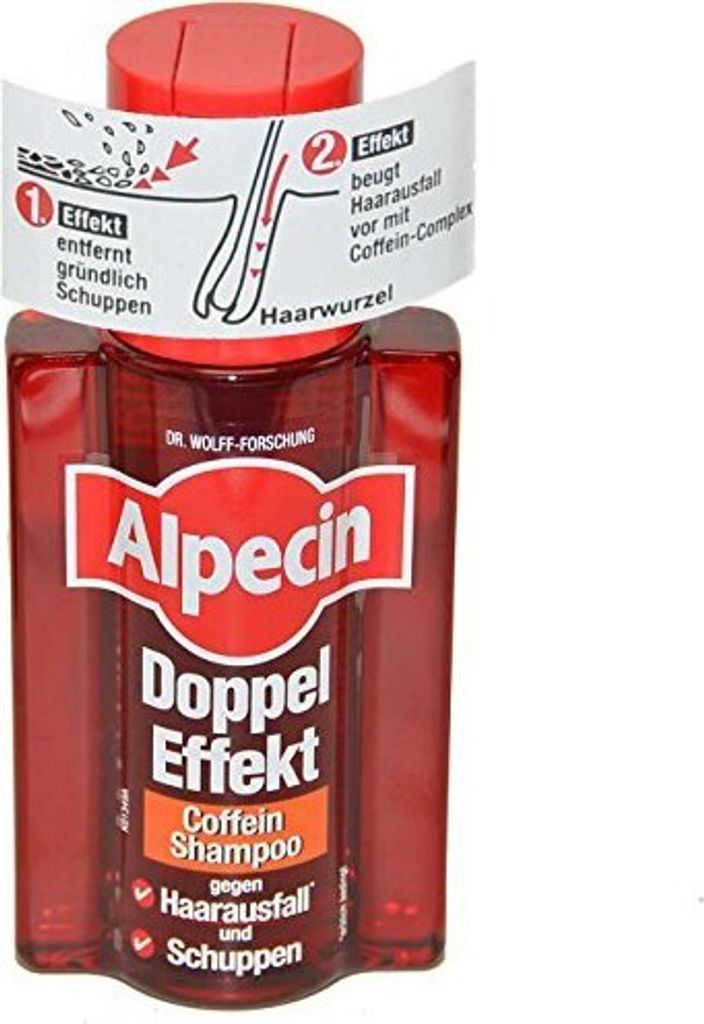 3x Alpecin DOPPEL EFFEKT COFFEIN SHAMPOO gegen Haarausfall Produktbild 