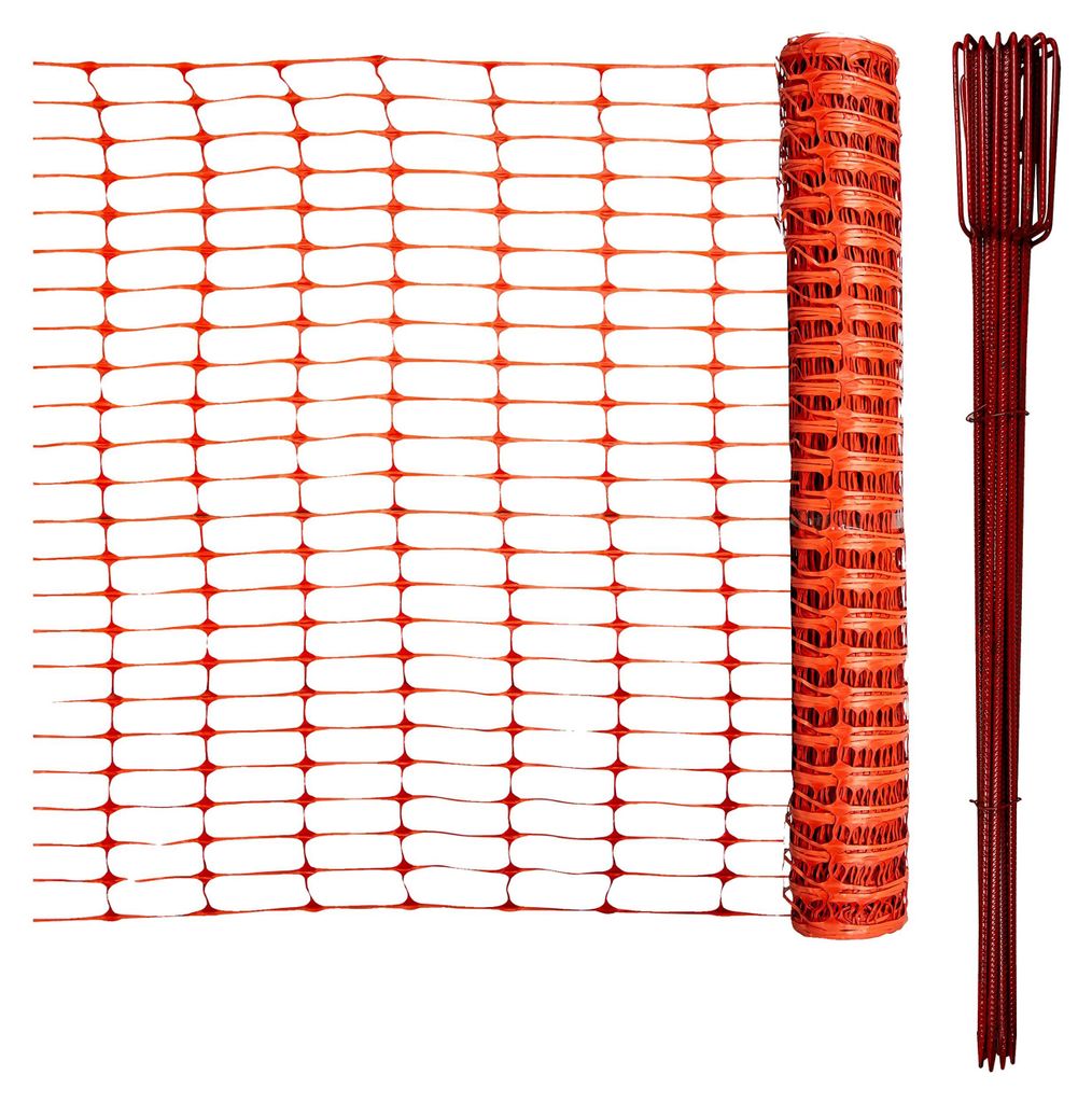 horizont Kunststoff-Bauzaun 50 m x 1 m - orange – Produktbild 