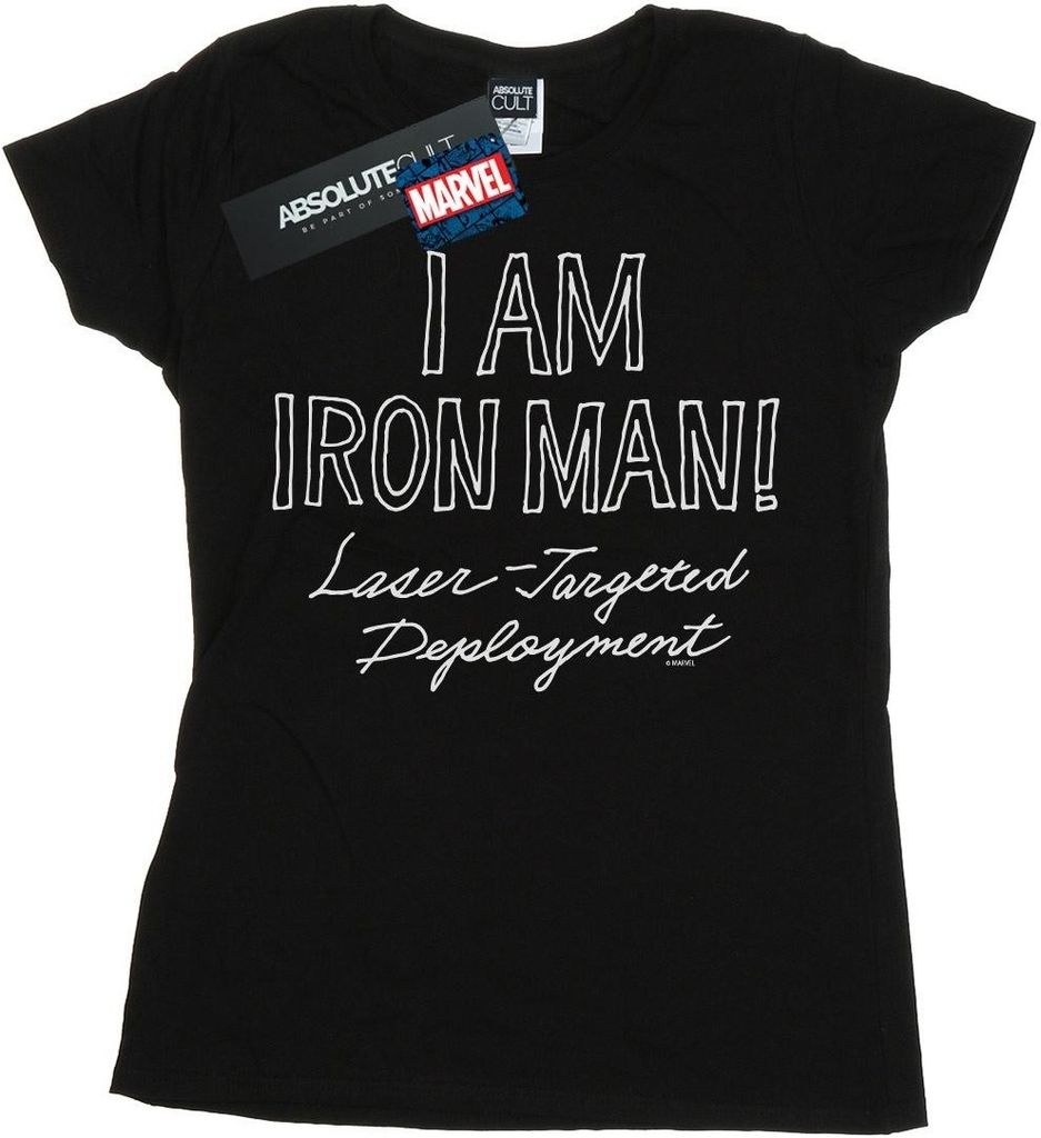 Marvel - "I Am Iron Fist Man" T-Shirt für Damen BI34564 (S) (Schwarz)