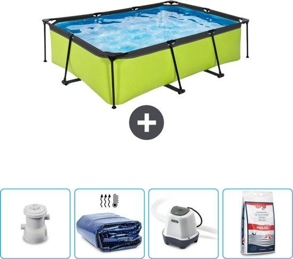 Rechteckiges Solarbecken - 220 x 150 x 65 cm - Inklusive Produktbild 