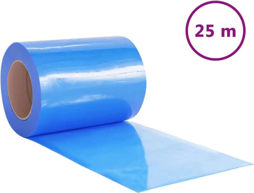vidaXL Türvorhang Blau 300x2,6 mm 25 m PVC