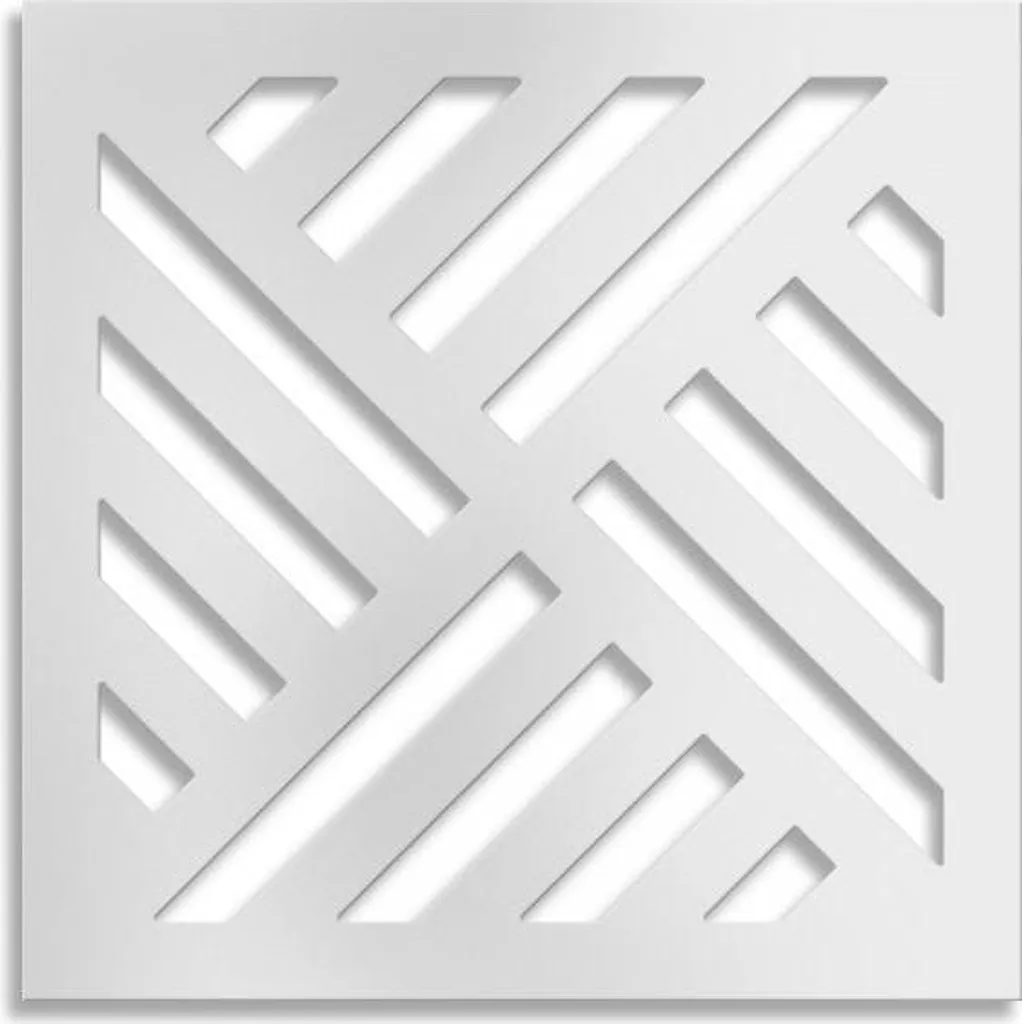 Decorazione Parete LINEAR MILL - Pannello Bianco Traforato 48x48cm