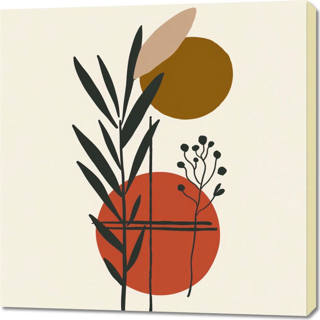 Bild 90x90cm Kontrast in der Botanik