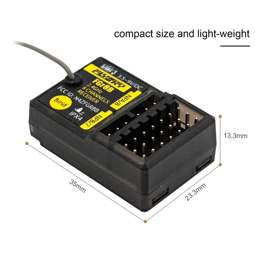 FLYSKY FGR8B 2,4 GHz 8-Kanal-Empfänger PWM / PPM / Produktbild 8