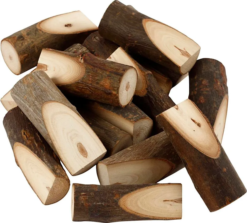 Creativ Company Tronc d'arbre en bois kit de 15 pièces pour bricolage