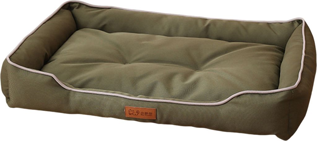 Orthopädisches Hundebett, wasserdicht, Haustiernest, rutschfest, gemütliches Welpen-Rollkissen, weiche Matte für Hunde unter 25 kg