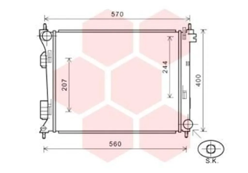 Évitez la surchauffe HYUNDAI i20 avec le radiateur VAN WEZEL 82002274