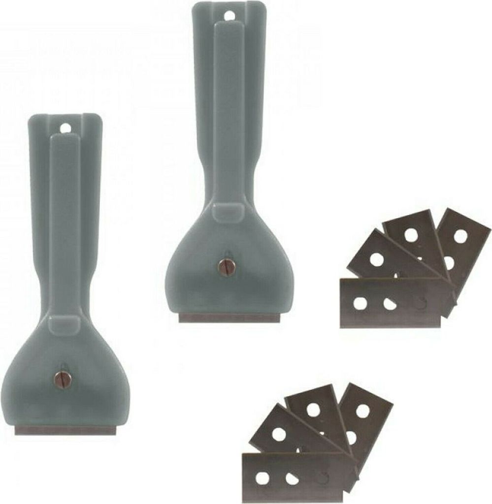 2x Glasschaber Herdschaber Kochfeldschaber Keramikkochfeld 10 Klingen
