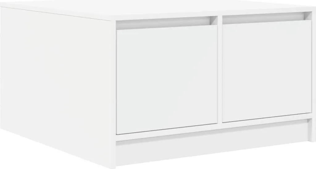 Tavolino Basso Soggiorno Bianco 70 cm con Cassetti vidaXL Offerta