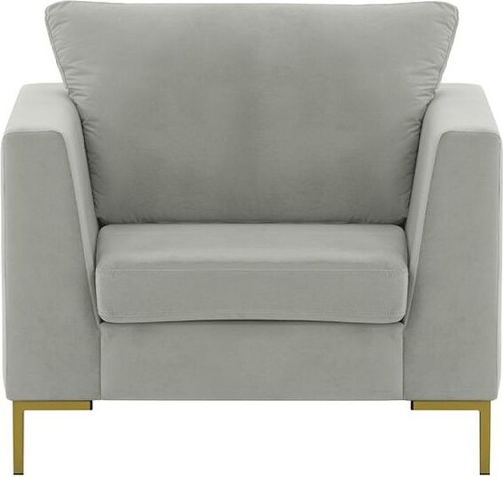 SLF24 - Sessel Gosena - hellgrau - Velluto 15