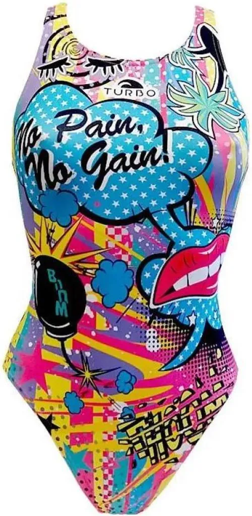 Maillot de bain Turbo Crazy Comic Multicolore XL pour Femme de Natation