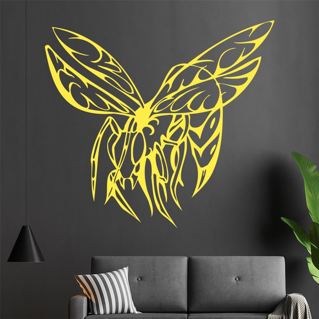 Killer Vespe Wandtattoo in 6 Größen - Wandaufkleber Wall Sticker - Dekoration, Küche, Wohnzimmer, Schlafzimmer, Badezimmer