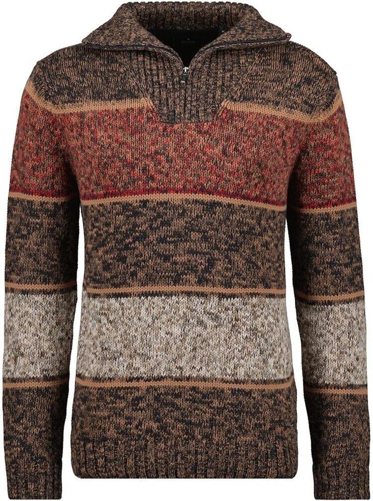 Ragman Troyer-Strickpullover gestreift