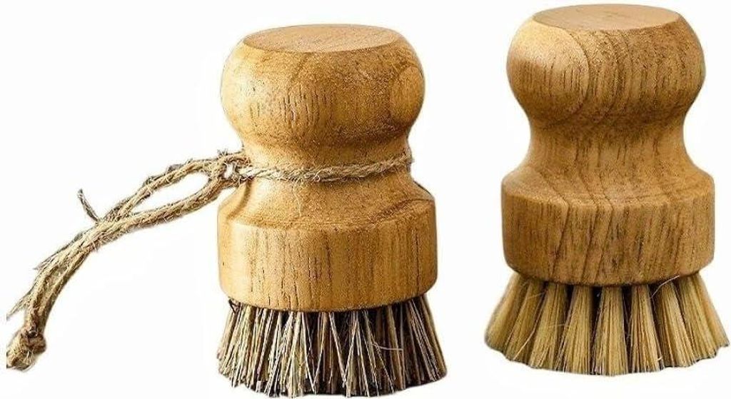 Holzbürste, Topf- und Spülbeckenbürste (2 Stück)