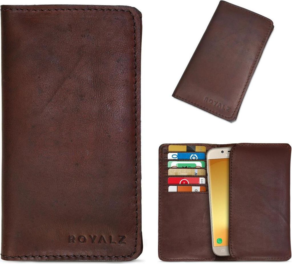 ROYALZ Lederhülle für Samsung Galaxy J5 2017 DUOS Schutztasche Ledertasche Tasche Cover Etui Brieftasche Portemonnaie Kartenfach Hülle Vintage R...