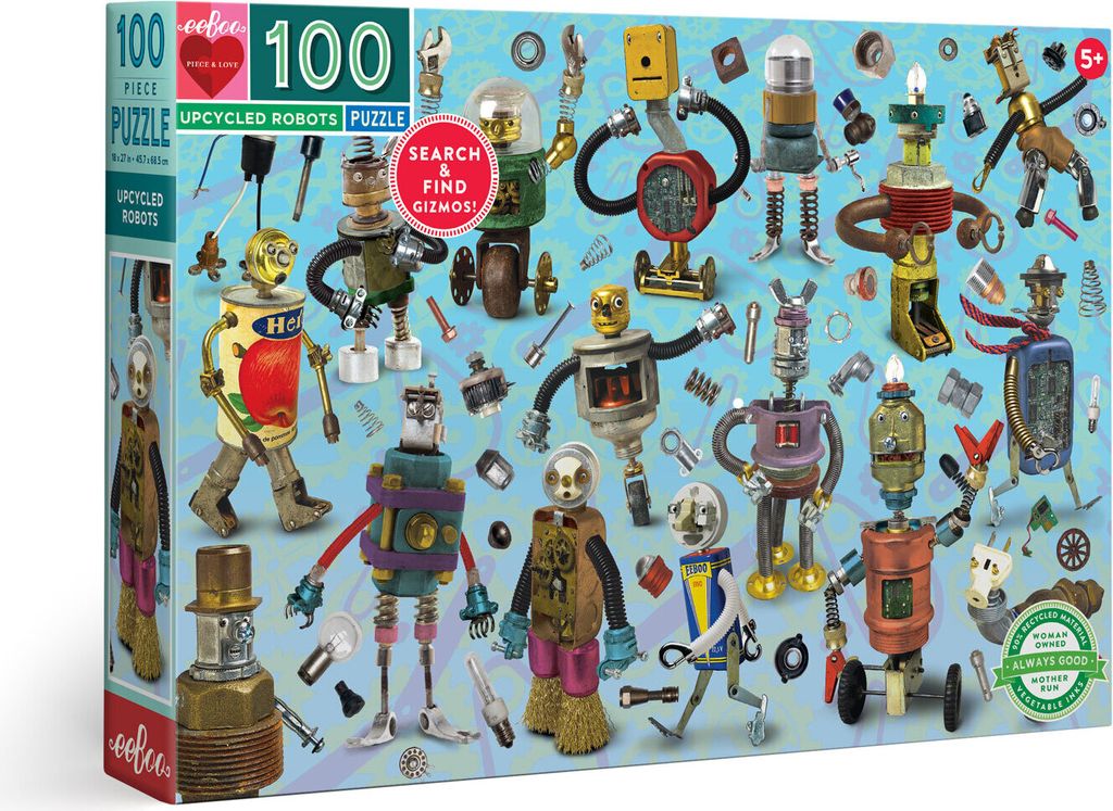 EEBOO Puzzle-Roboter und Teile 100 Stück