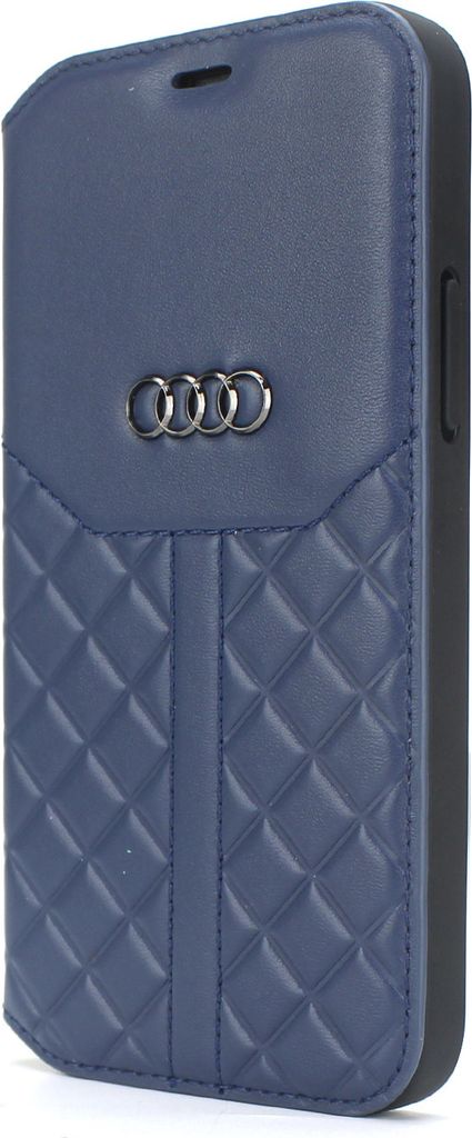 Audi Book type case iPhone 13 Pro - Blue - Q8 Serie - Genuine Leather