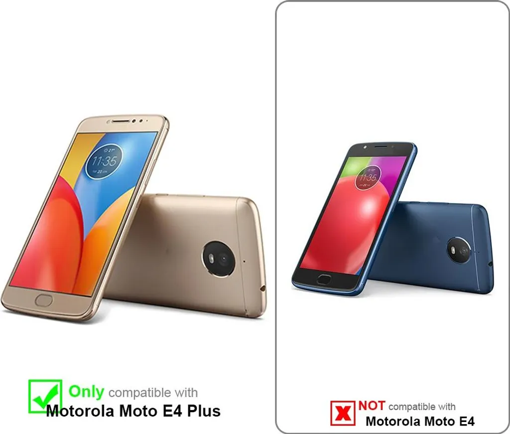 Cadorabo Premium Vetro Temperato Motorola MOTO E4 PLUS Blindato HD