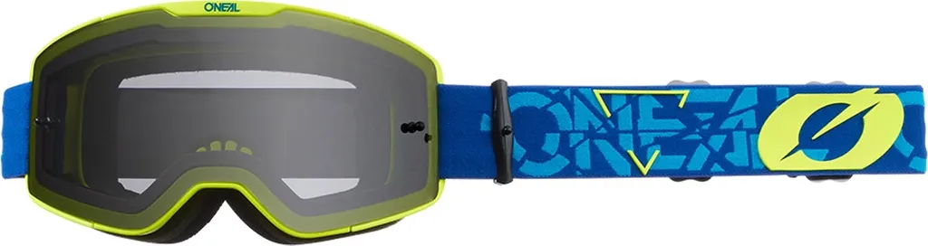 Masque B-20 Goggle Strain V.22 Bleu et Jaune Fluo Écran Transparent