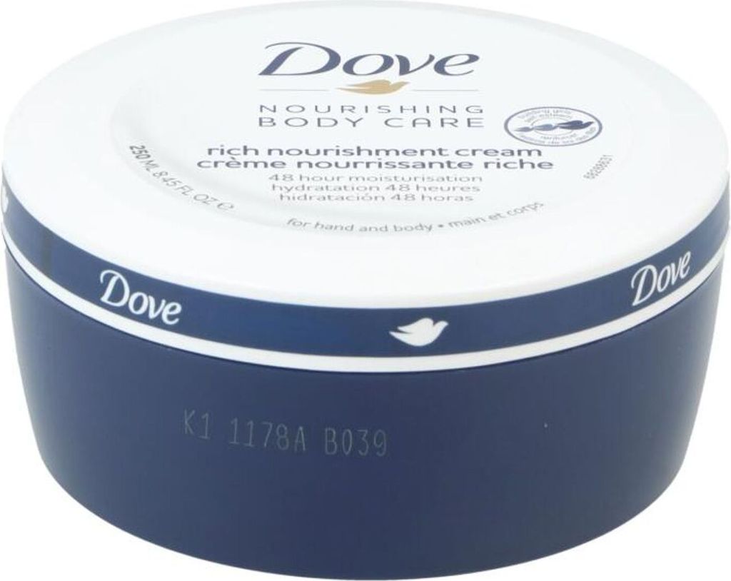 Dove Nourishing Body Care Crema Suavizante Rica 250ml Immagine del prodotto 