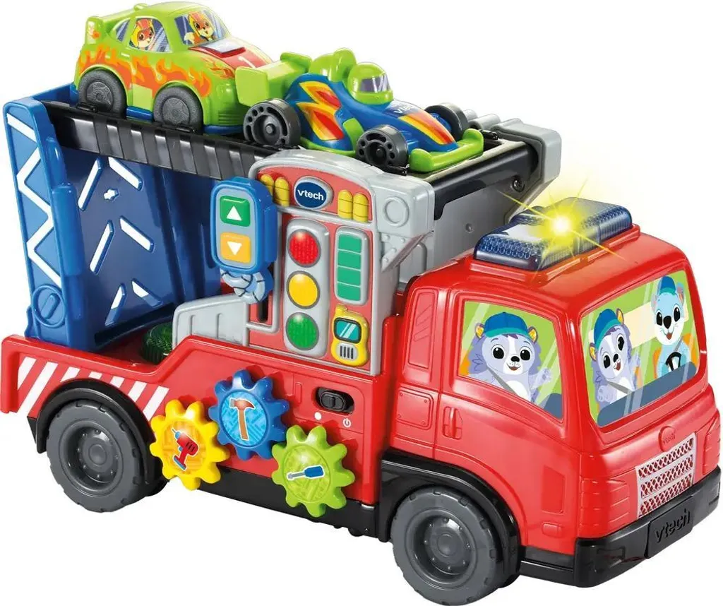 V-Tech Transporteur de voitures pour bébés - Camion de transport 123