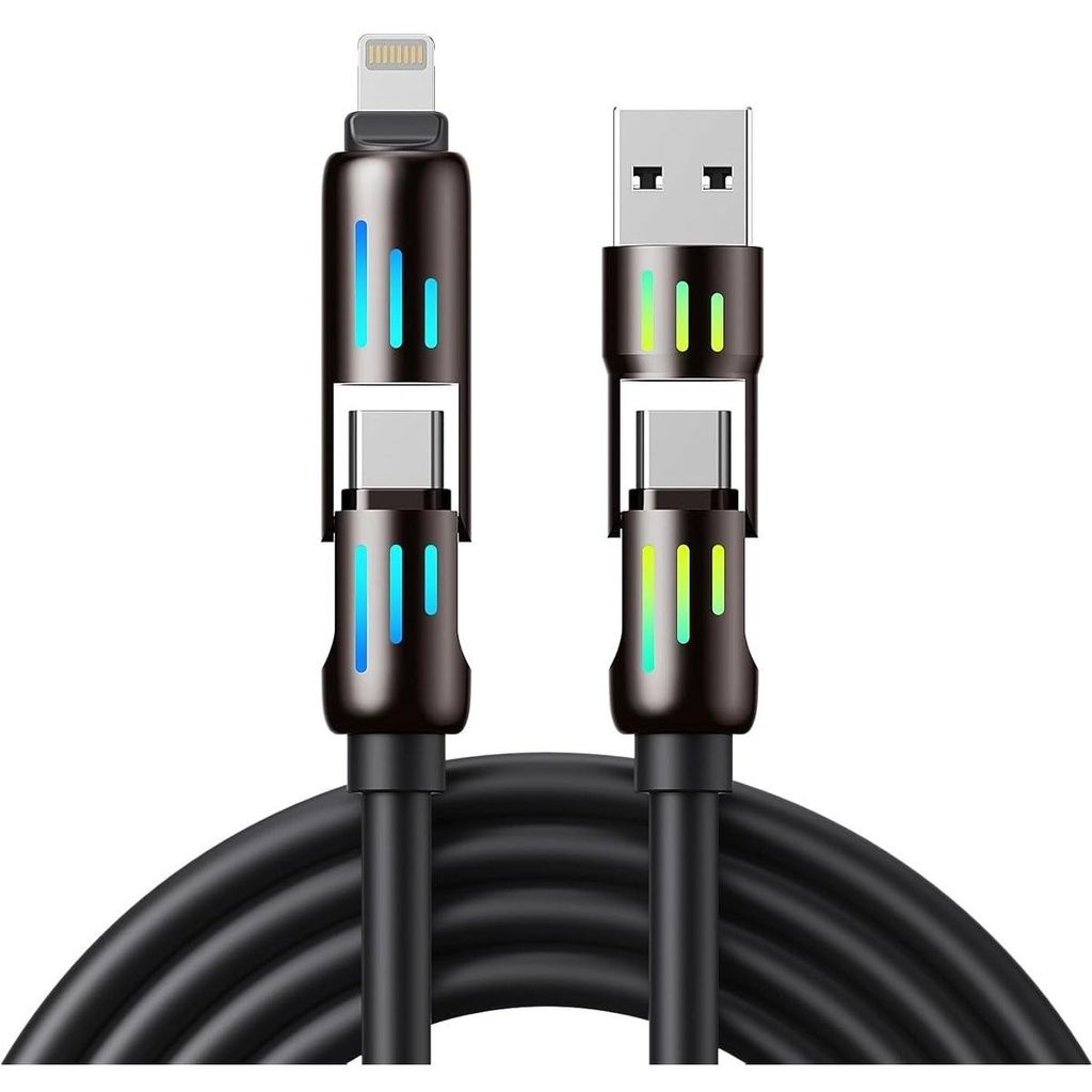 Câble de charge 4-en-1 Minicee, 240W, 2 mètres, Image du produit 