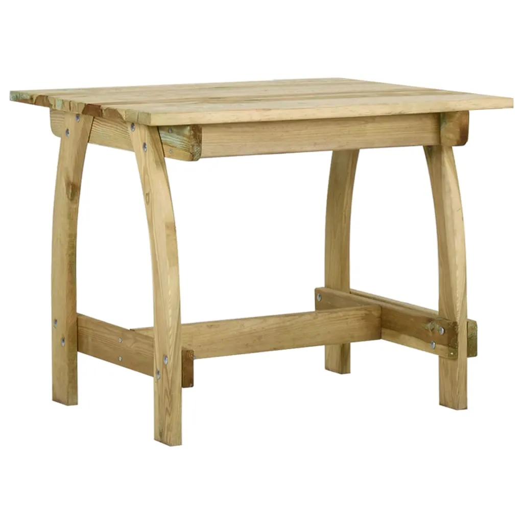 Table de Jardin et 4 Chaises en Pin pour Repas en Extérieur - Set Complet - 3