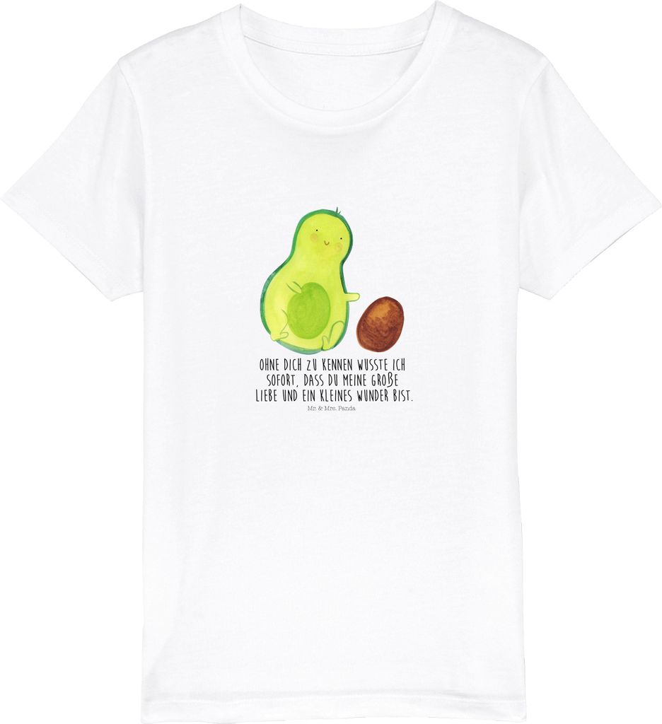 Mr. & Mrs. Panda Kleinkinder T-Shirt Avocado Kern rollt Produktbild 